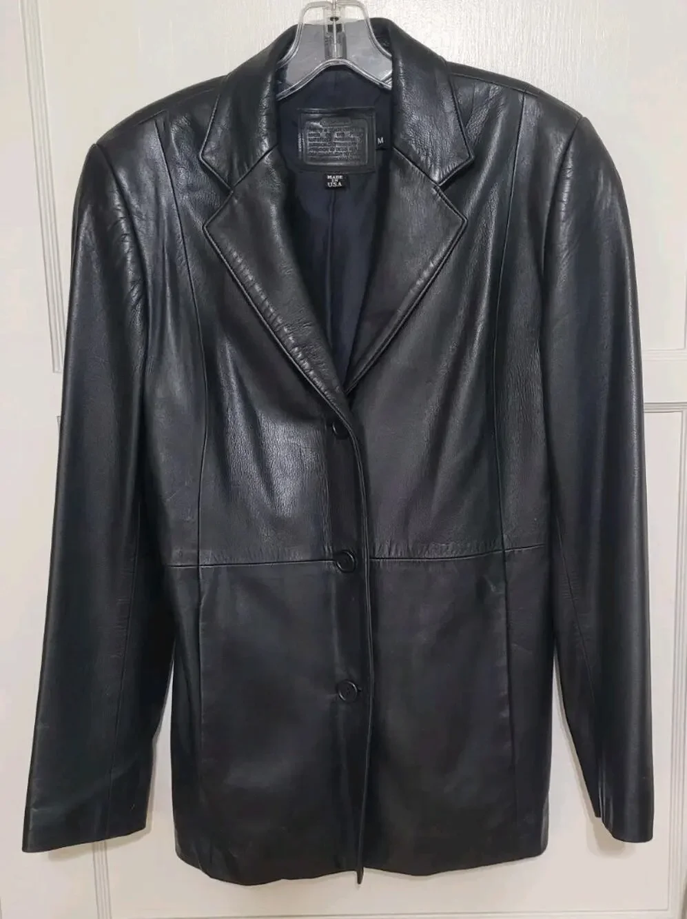Coach Vintage 1990s Made In USA Buttery Soft Leather, Fully Lined, 3 Button, Med